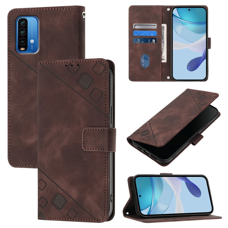 Skin Feel Embossed Leather Phone Case