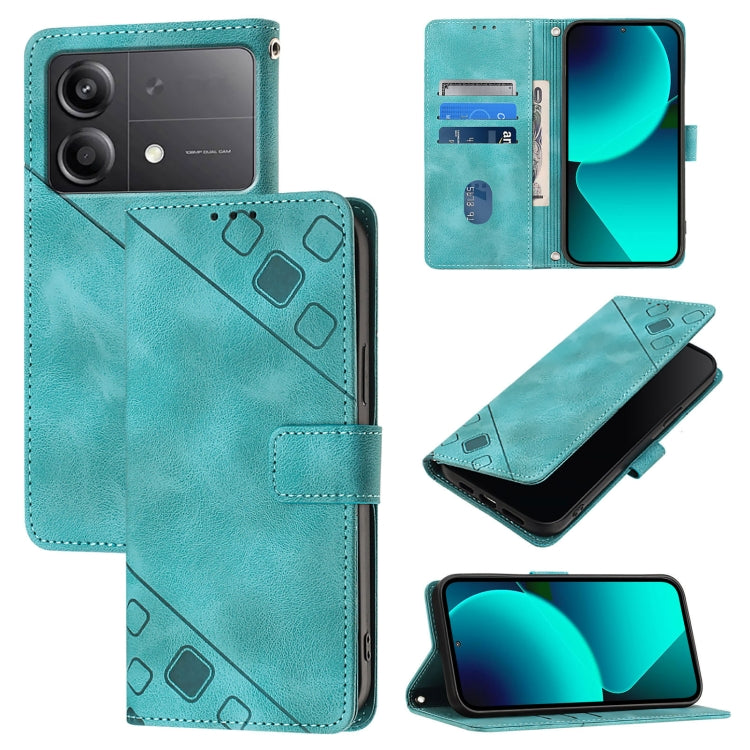 Skin Feel Embossed Leather Phone Case