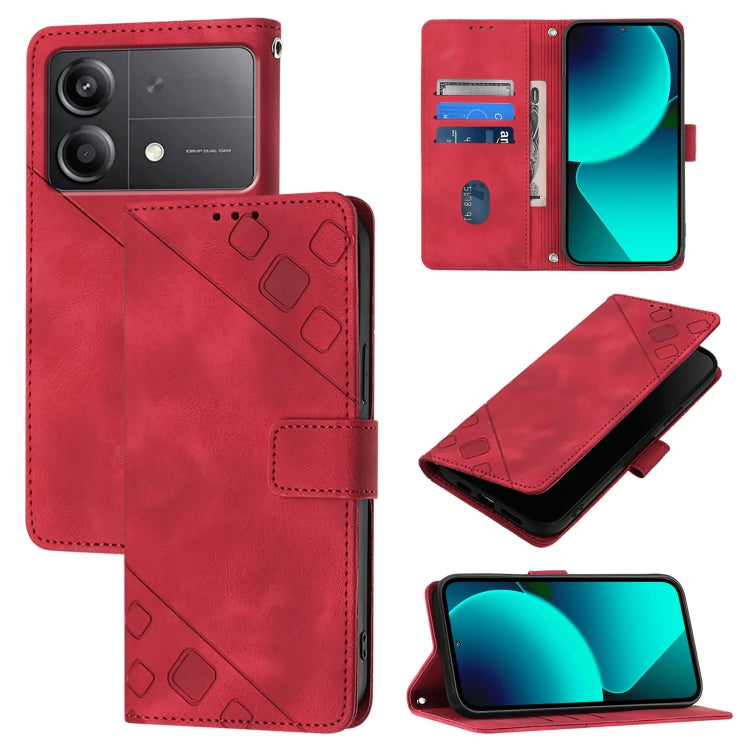 Skin Feel Embossed Leather Phone Case