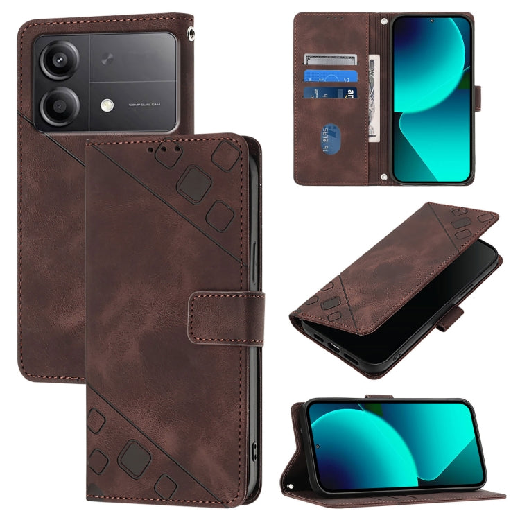 Skin Feel Embossed Leather Phone Case