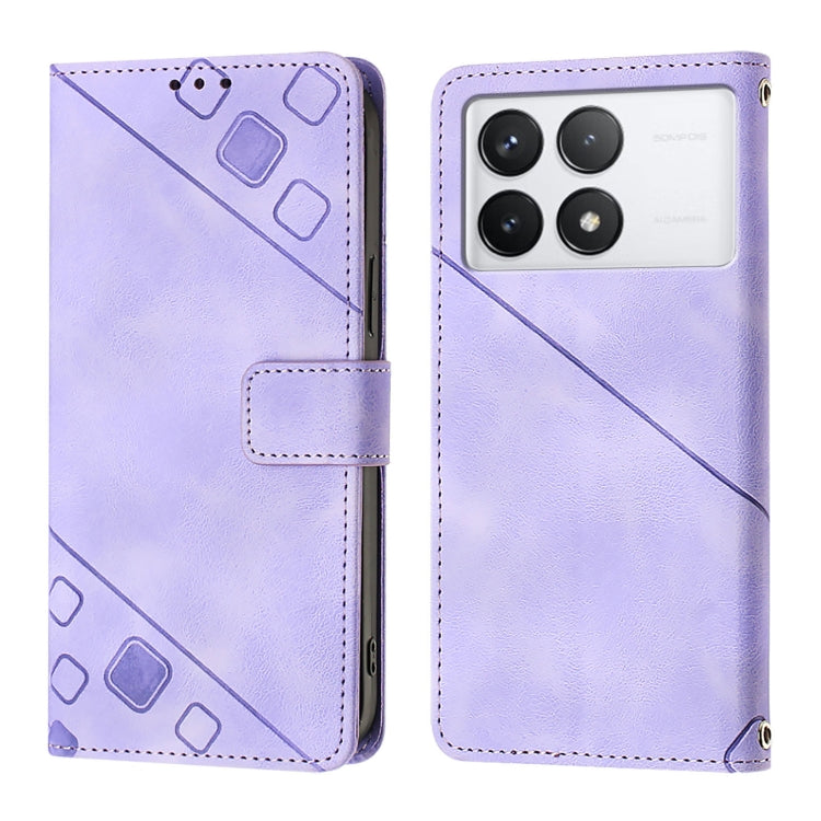 Skin Feel Embossed Leather Phone Case