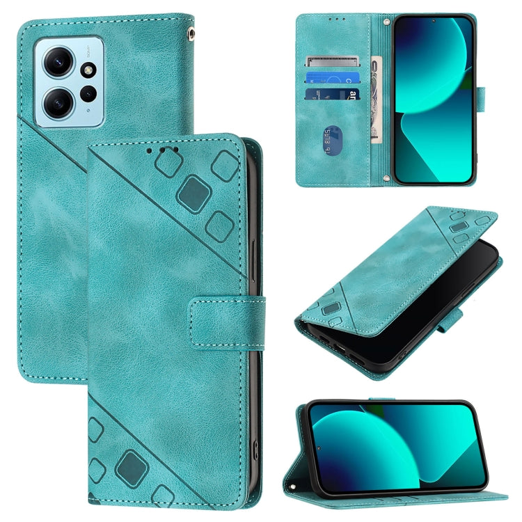 Skin Feel Embossed Leather Phone Case