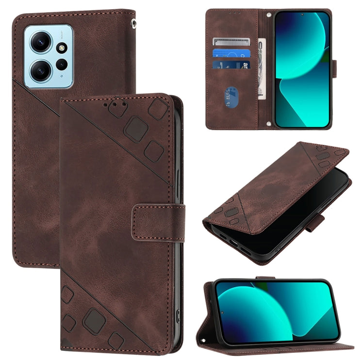 Skin Feel Embossed Leather Phone Case