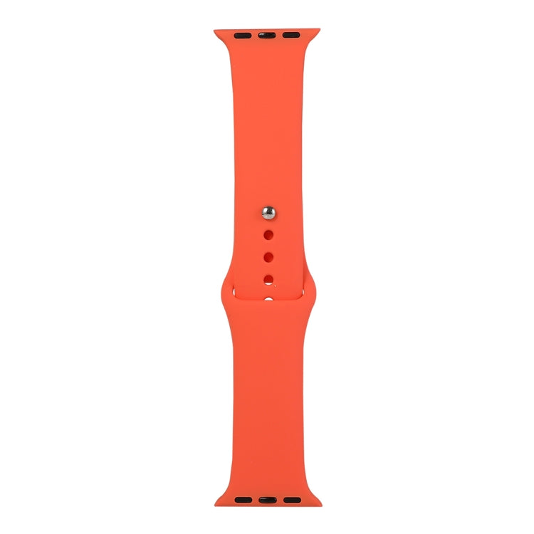 Silicone Watch Replacement Strap, Long Section (Men), For Apple Watch Series 8&7 41mm / SE 2&6&SE&5&4 40mm / 3&2&1 38mm