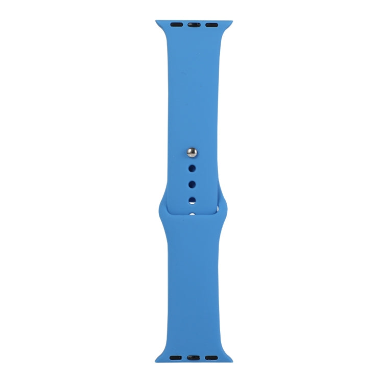 Silicone Watch Replacement Strap, Long Section (Men), For Apple Watch Series 8&7 41mm / SE 2&6&SE&5&4 40mm / 3&2&1 38mm