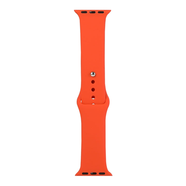 Silicone Watch Replacement Strap, Long Section (Men), For Apple Watch Series 8&7 41mm / SE 2&6&SE&5&4 40mm / 3&2&1 38mm