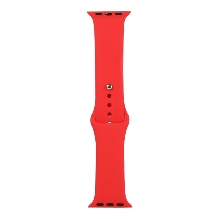 Silicone Watch Replacement Strap, Long Section (Men), For Apple Watch Series 8&7 41mm / SE 2&6&SE&5&4 40mm / 3&2&1 38mm
