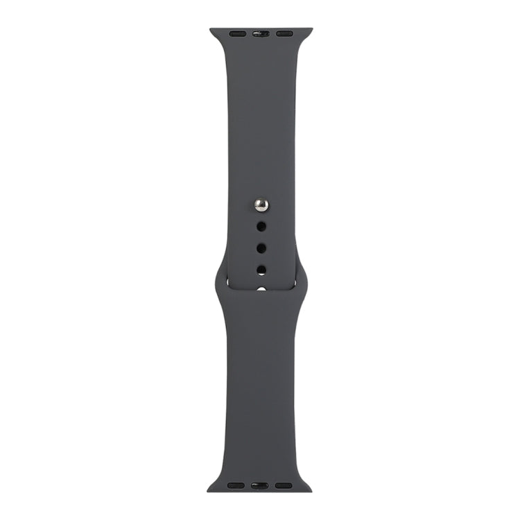 Silicone Watch Replacement Strap, Long Section (Men), For Apple Watch Series 8&7 41mm / SE 2&6&SE&5&4 40mm / 3&2&1 38mm