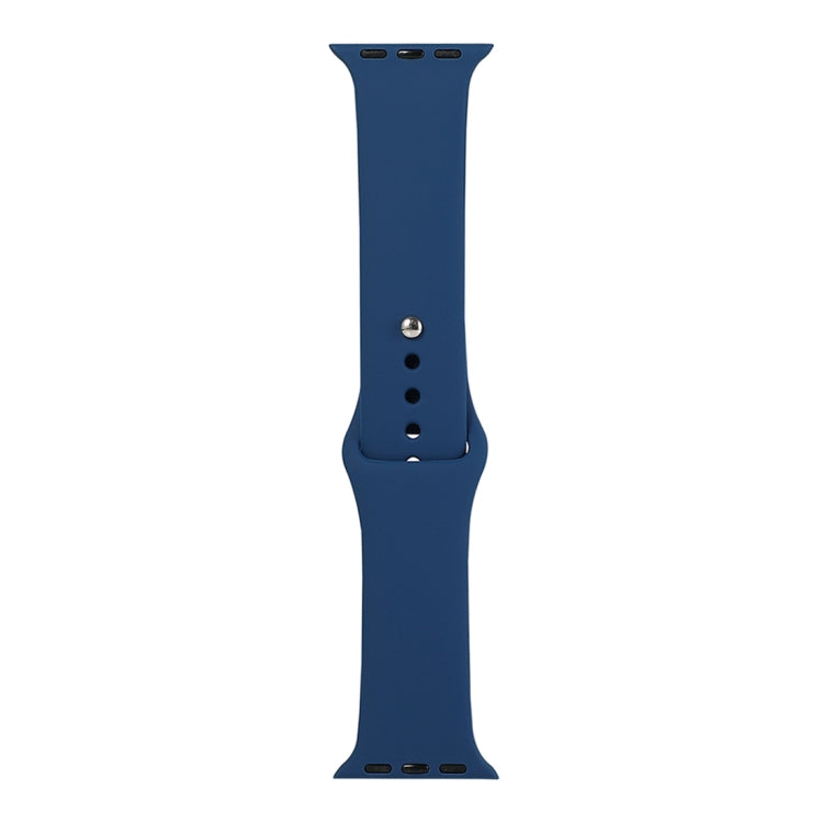 Silicone Watch Replacement Strap, Long Section (Men), For Apple Watch Series 8&7 41mm / SE 2&6&SE&5&4 40mm / 3&2&1 38mm