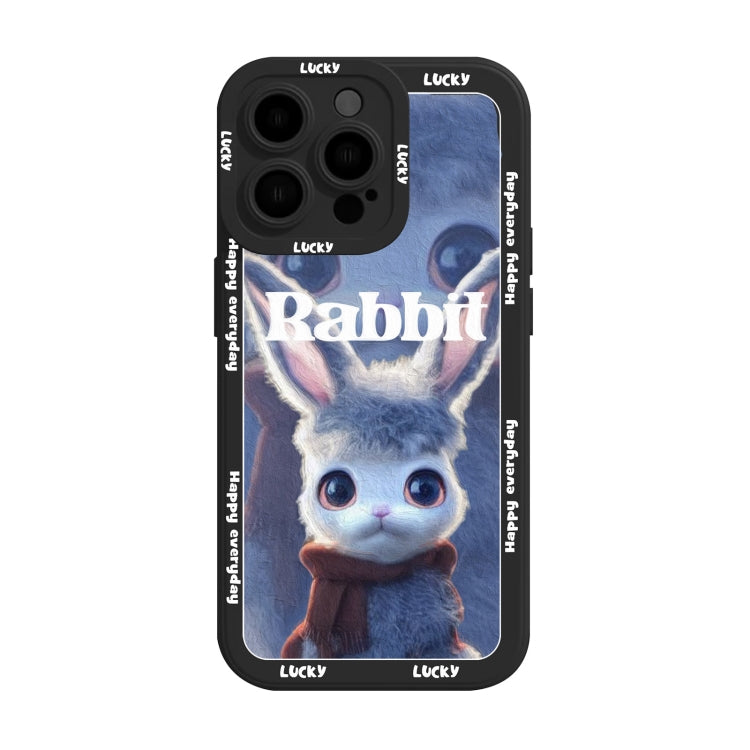 Liquid Silicone Oil Painting Rabbit Phone Case, For iPhone X / XS, For iPhone XR, For iPhone XS Max