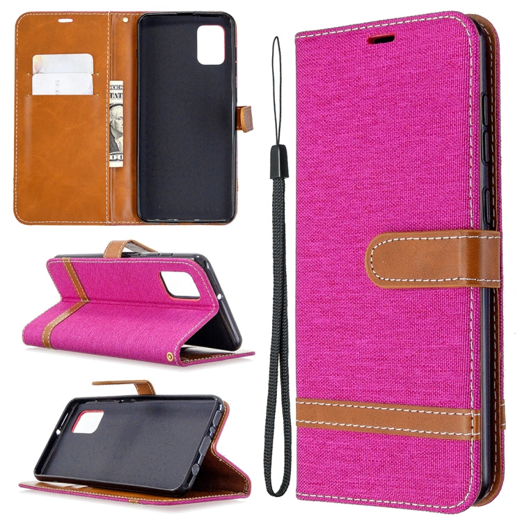 Denim Texture Horizontal Flip Leather Case with Holder & Card Slots & Wallet & Lanyard, For Samsung Galaxy A31