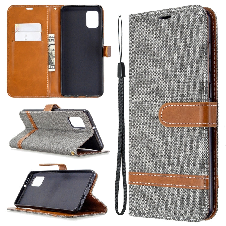 Denim Texture Horizontal Flip Leather Case with Holder & Card Slots & Wallet & Lanyard, For Samsung Galaxy A31