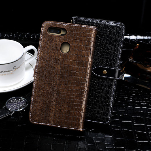Galaxy A21 protective flip case with built-in stand and crocodile embossed design detail