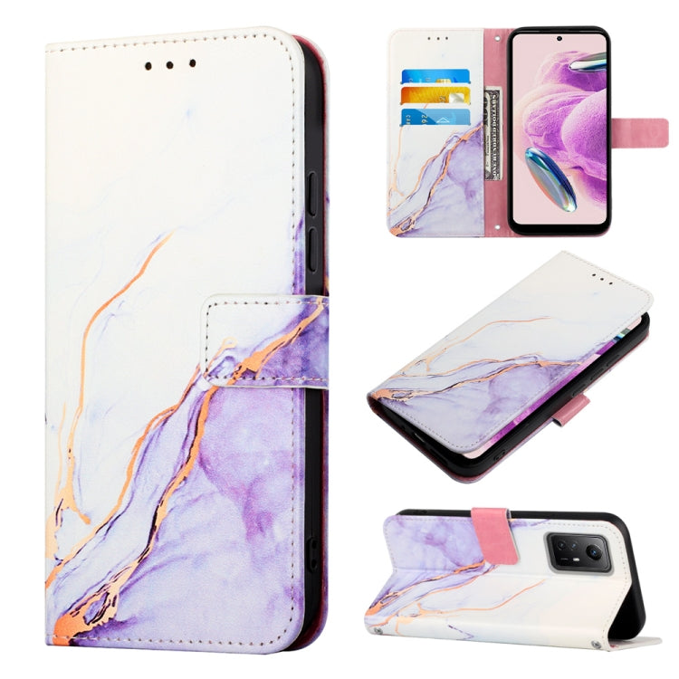PT003 Marble Pattern Flip Leather Phone Case for Xiaomi Redmi Note 12S