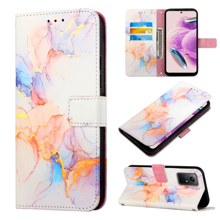 PT003 Marble Pattern Flip Leather Phone Case