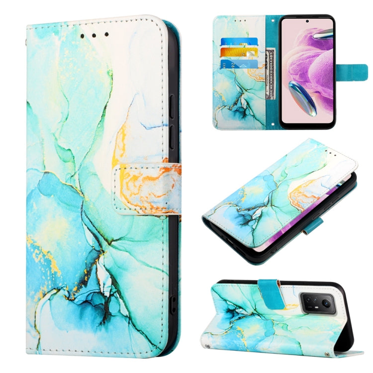 PT003 Marble Pattern Flip Leather Phone Case