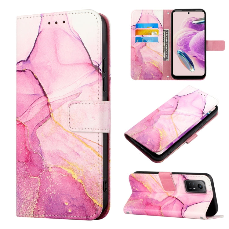 PT003 Marble Pattern Flip Leather Phone Case