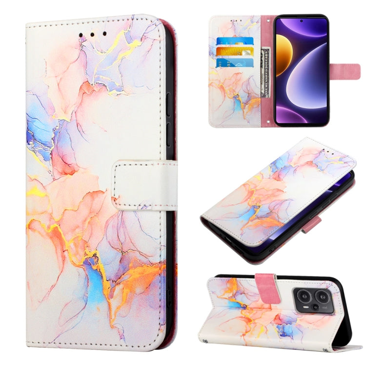 PT003 Marble Pattern Flip Leather Phone Case