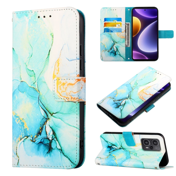 PT003 Marble Pattern Flip Leather Phone Case