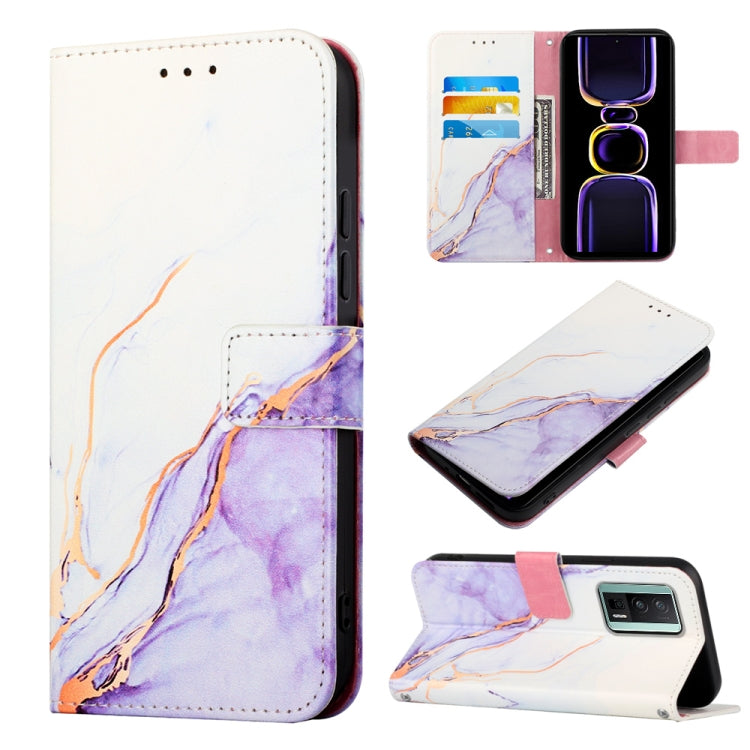 PT003 Marble Pattern Flip Leather Phone Case
