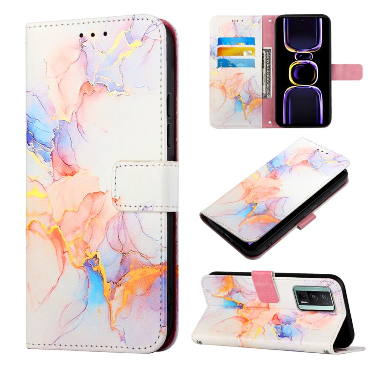 PT003 Marble Pattern Flip Leather Phone Case