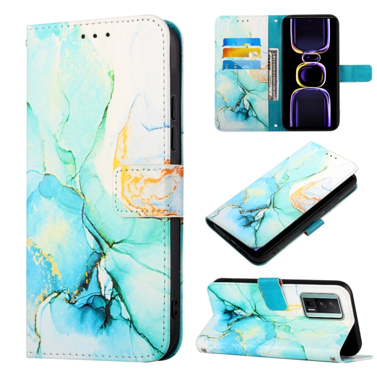 PT003 Marble Pattern Flip Leather Phone Case