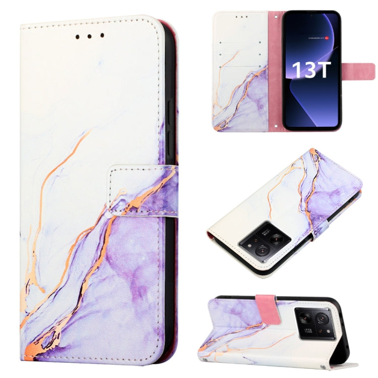 PT003 Marble Pattern Flip Leather Phone Case