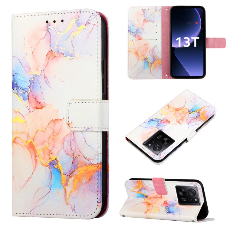 PT003 Marble Pattern Flip Leather Phone Case