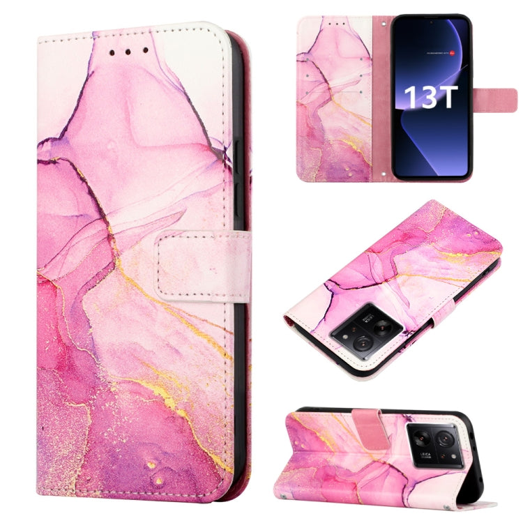 PT003 Marble Pattern Flip Leather Phone Case