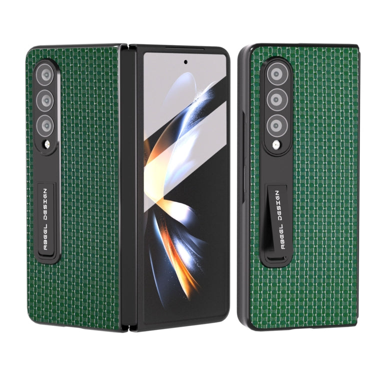 ABEEL Integrated Genuine Leather Luxury Series Phone Case with Holder, For Xiaomi Mix Fold 2, For Samsung Galaxy Z Fold3 5G, For Samsung Galaxy Z Fold5, For Samsung Galaxy Z Fold4 5G
