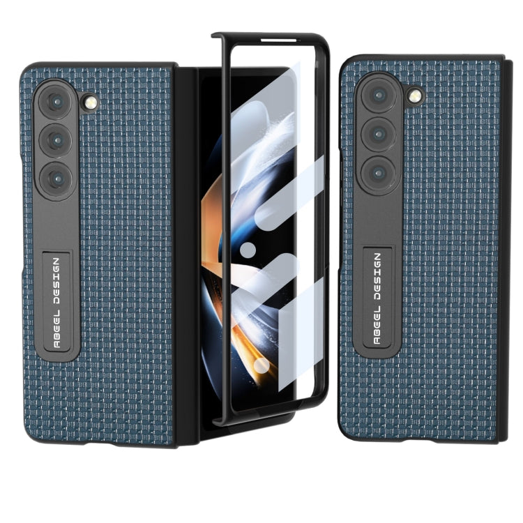 ABEEL Integrated Genuine Leather Luxury Series Phone Case with Holder, For Xiaomi Mix Fold 2, For Samsung Galaxy Z Fold3 5G, For Samsung Galaxy Z Fold5, For Samsung Galaxy Z Fold4 5G