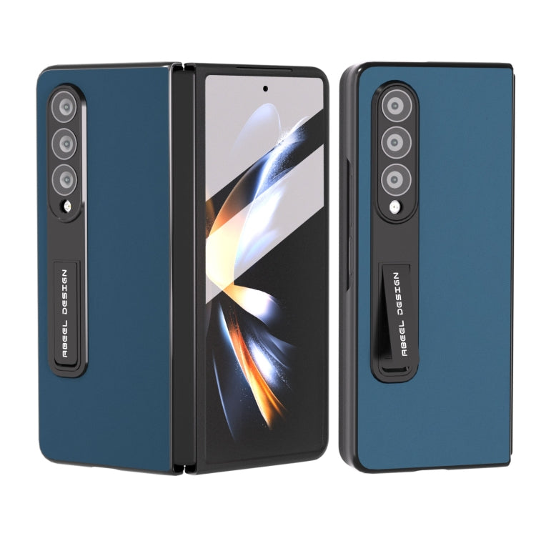 ABEEL Integrated Genuine Silky Soft Black Edge Phone Case with Holder, For Samsung Galaxy Z Fold3 5G, For Samsung Galaxy Z Fold5, For Xiaomi Mix Fold 2, For Samsung Galaxy Z Fold4 5G