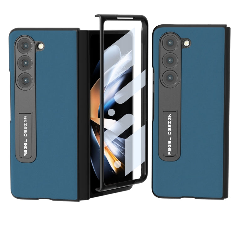 ABEEL Integrated Genuine Silky Soft Black Edge Phone Case with Holder, For Samsung Galaxy Z Fold3 5G, For Samsung Galaxy Z Fold5, For Xiaomi Mix Fold 2, For Samsung Galaxy Z Fold4 5G