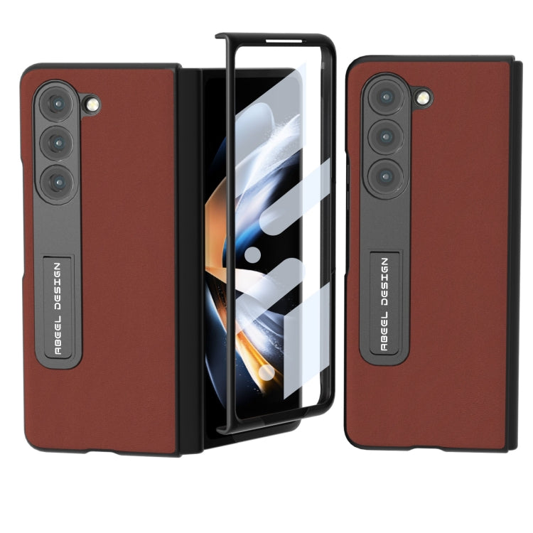 ABEEL Integrated Genuine Silky Soft Black Edge Phone Case with Holder, For Xiaomi Mix Fold 2, For Samsung Galaxy Z Fold3 5G, For Samsung Galaxy Z Fold5, For Samsung Galaxy Z Fold4 5G