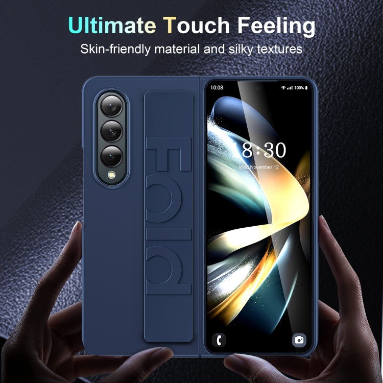 Silicone Wristband Holder Foldable Phone Case, For Samsung Galaxy Z Fold4, For Samsung Galaxy Z Fold3