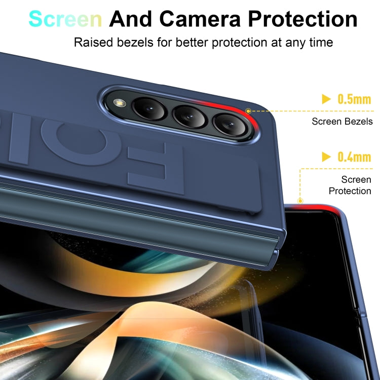 Silicone Wristband Holder Foldable Phone Case, For Samsung Galaxy Z Fold4, For Samsung Galaxy Z Fold3