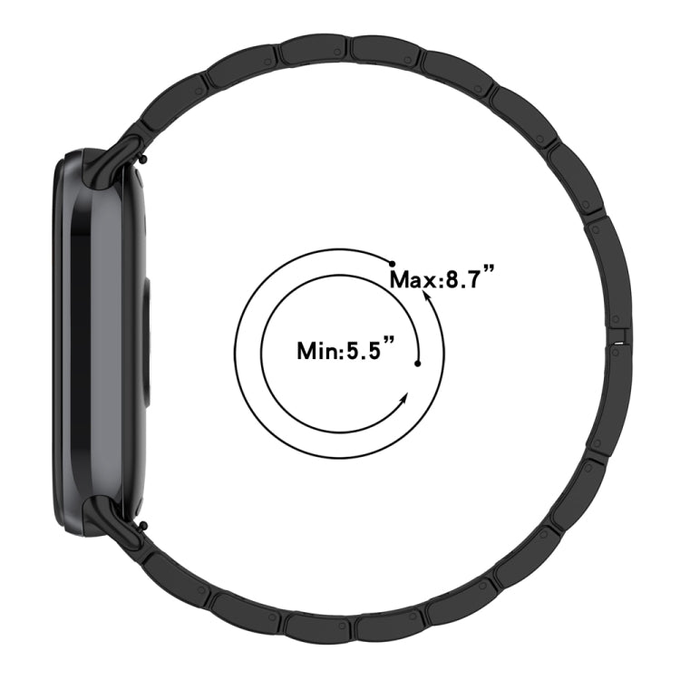 Three-beads Full Diamond Metal Watch Band, For Xiaomi Mi Band 8