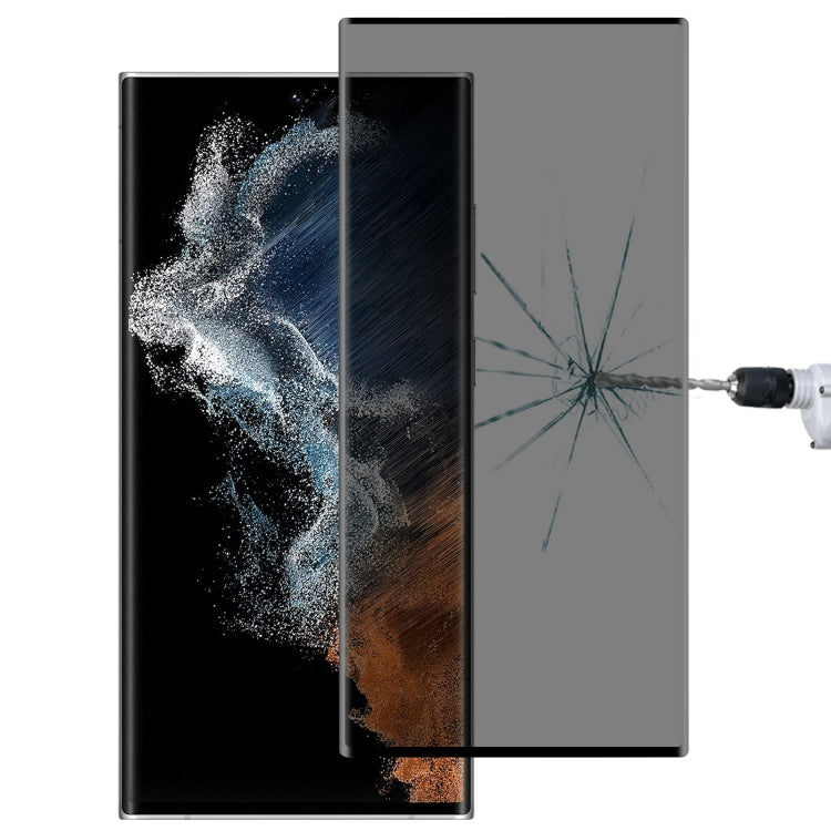 Film de protection en verre trempé 3D incurvé, anti-empreintes digitales, pour Samsung Galaxy S22 5G, S22+ 5G et S22 Ultra 5G
