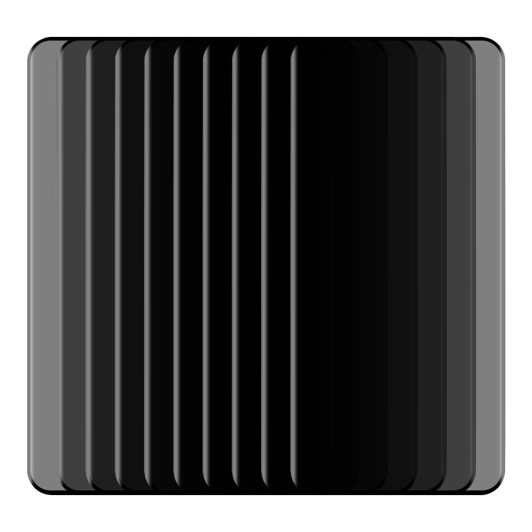 25pcs 3D Curved Edge Privacy Tempered Glass Film, without Fingerprint Unlocking