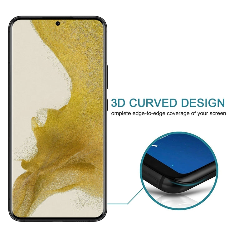 Lot de 25 films de protection en verre trempé 3D à bords incurvés, sans empreinte digitale, pour Samsung Galaxy S22 5G, S22+ 5G et S22 Ultra 5G