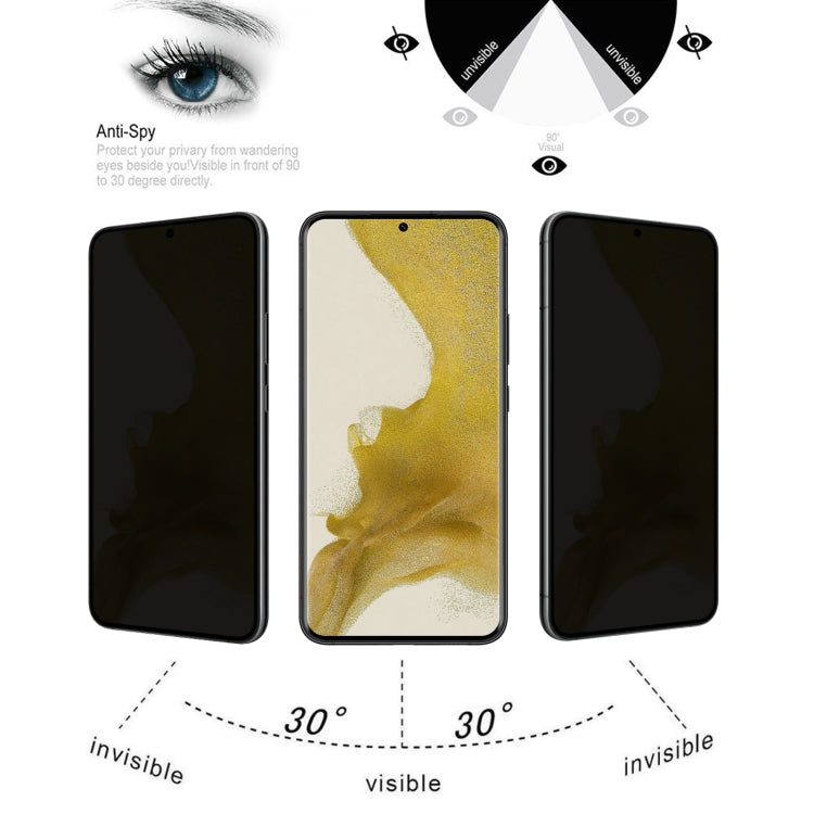 Lot de 25 films de protection en verre trempé 3D à bords incurvés, sans empreinte digitale, pour Samsung Galaxy S22 5G, S22+ 5G et S22 Ultra 5G