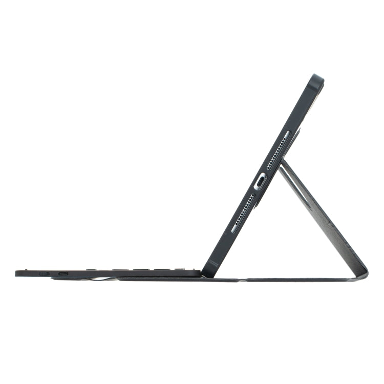 F10B-A 360 Rotation Acrylic Transparent Bluetooth Keyboard Leather Case With Touch Control, F10B-A