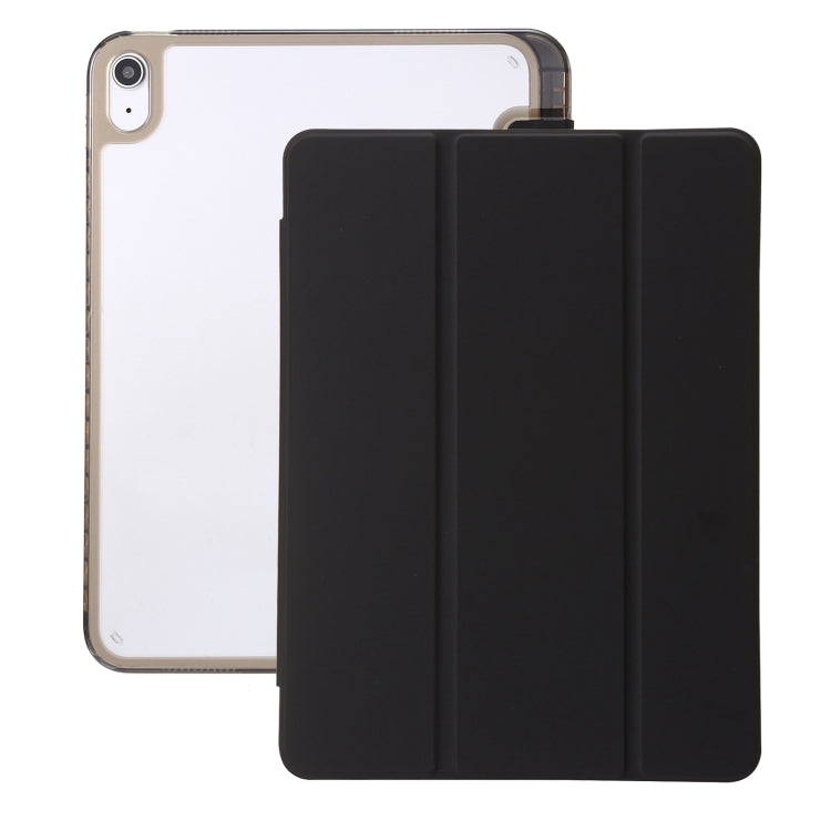 Clear Acrylic 3-Fold Leather Tablet Case, For iPad Pro 13 2025 / 2024, For iPad Pro 11 2025 / 2024, For iPad 10th Gen 10.9 2022