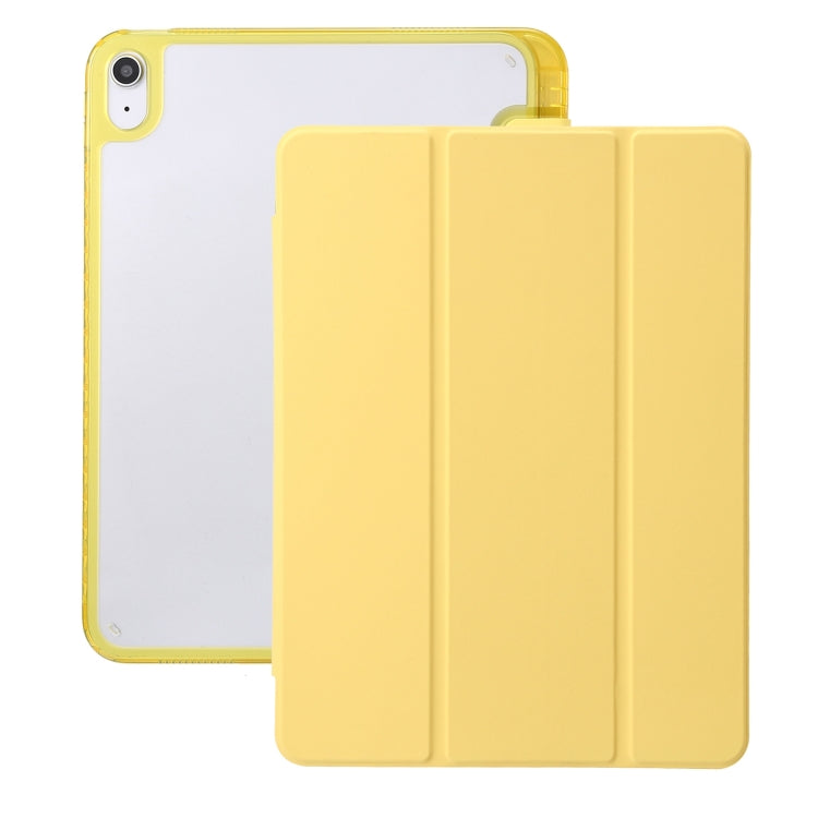 Clear Acrylic 3-Fold Leather Tablet Case, For iPad Pro 13 2025 / 2024, For iPad Pro 11 2025 / 2024, For iPad 10th Gen 10.9 2022