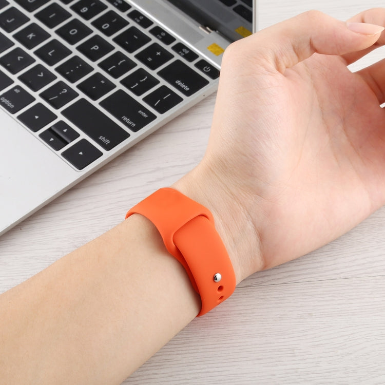 Silicone Watch Replacement Strap, Short Section (female), For Apple Watch Ultra 49mm / Series 8&7 45mm / SE 2&6&SE&5&4 44mm / 3&2&1 42mm