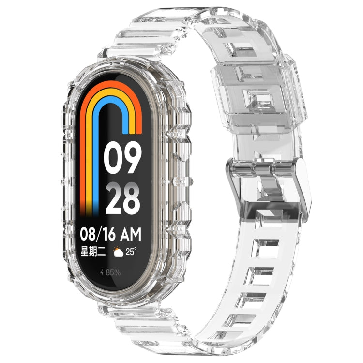 Integrated Transparent Silicone Watch Band, For Xiaomi Mi Band 8