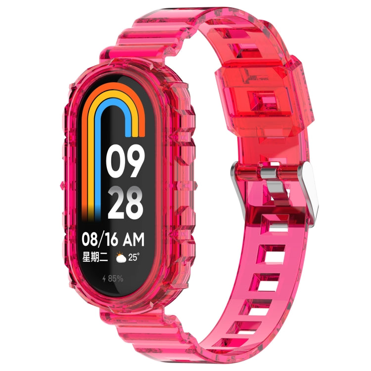 Integrated Transparent Silicone Watch Band, For Xiaomi Mi Band 8