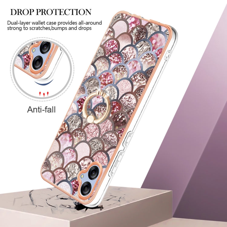 Electroplating IMD TPU Phone Case with Ring, For Samsung Galaxy A04e