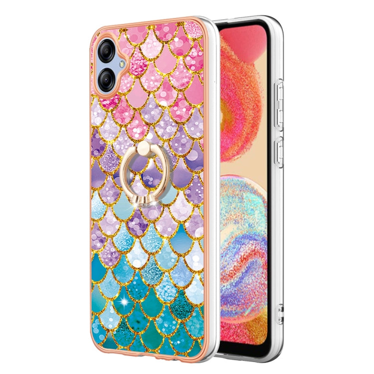 Electroplating IMD TPU Phone Case with Ring, For Samsung Galaxy A04e