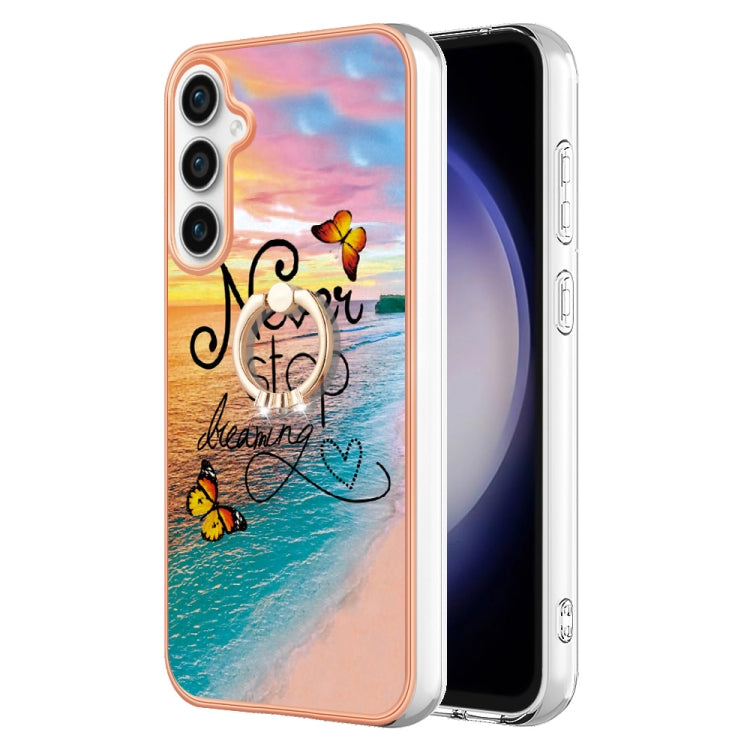 Electroplating IMD TPU Phone Case with Ring, For Samsung Galaxy A05s, For Samsung Galaxy A25 5G, For Samsung Galaxy S23 FE 5G, For Samsung Galaxy A24 4G